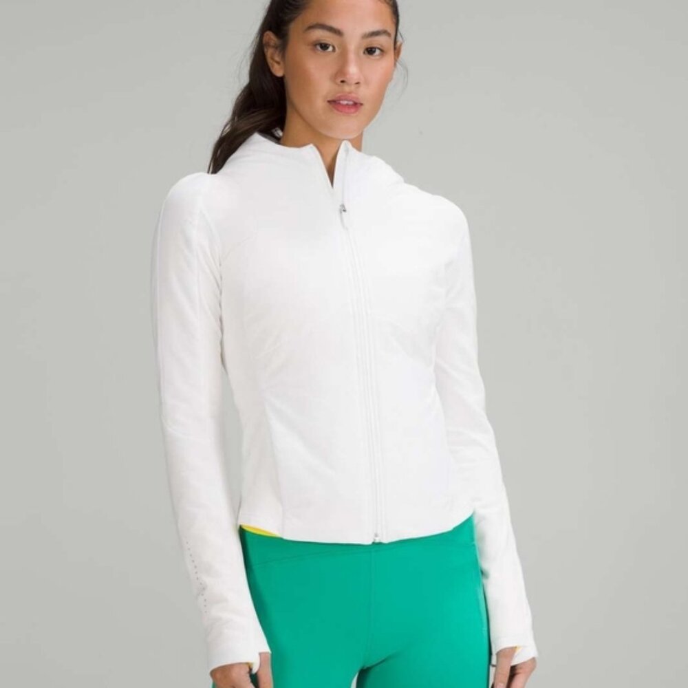 NWOT Lululemon Push Your Pace Jacket White